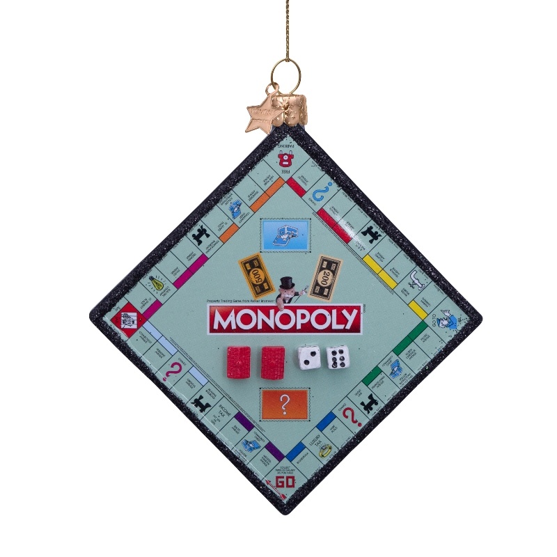 Kersthanger Monopoly bordspel Vondels