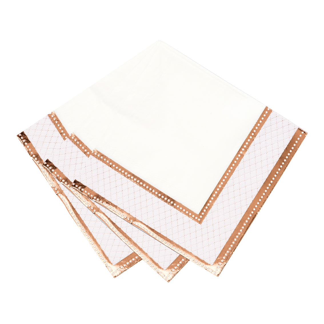 Servetten Party Porcelain roségoud (16st) Talking Tables