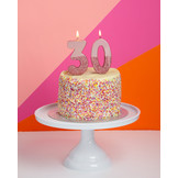 Verjaardagskaarsje 3 roségoud Talking Tables