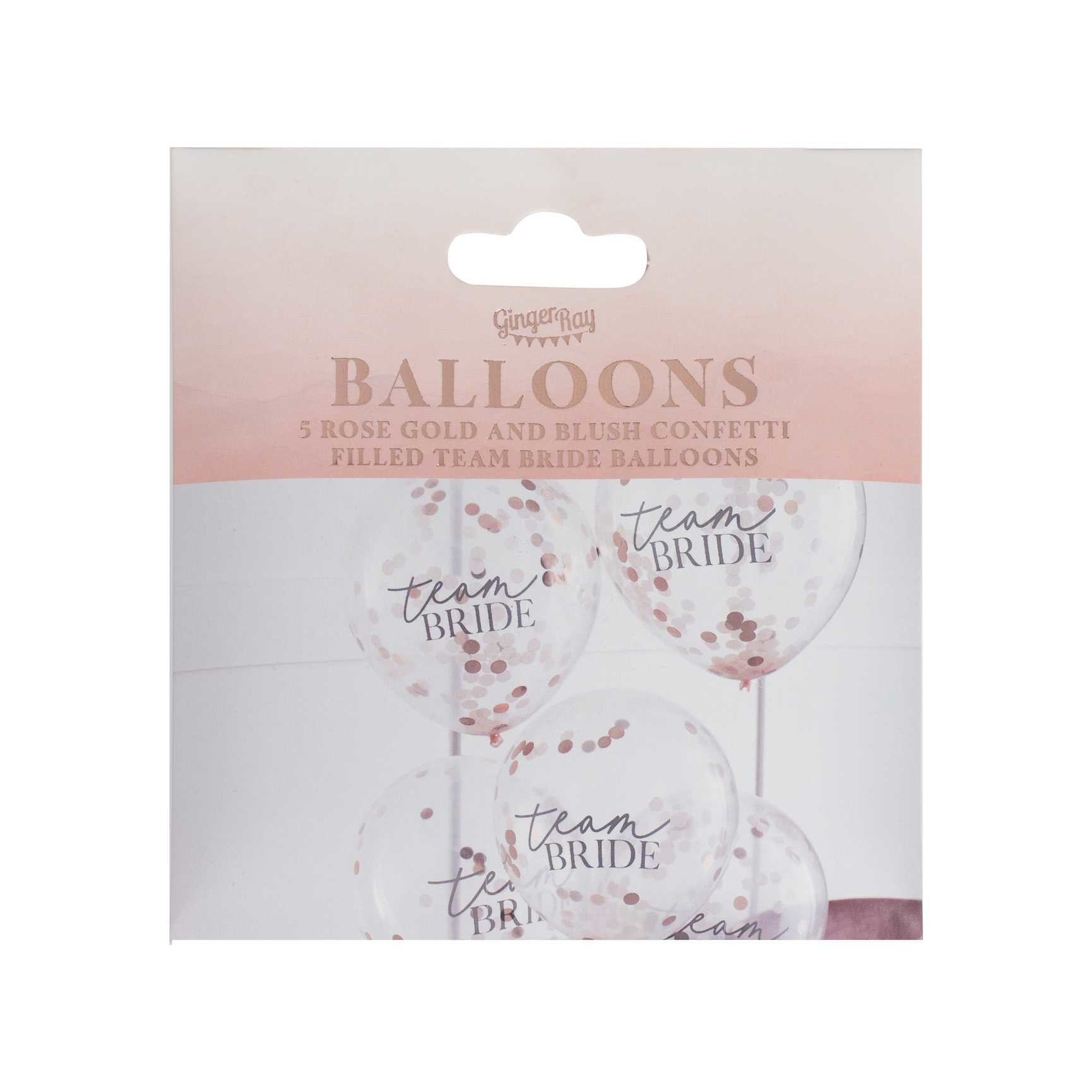 Confetti ballonnen Blush Hen (5st) Ginger Ray