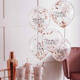 Confetti ballonnen Blush Hen (5st) Ginger Ray