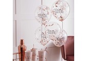 Confetti ballonnen Blush Hen (5st) Ginger Ray