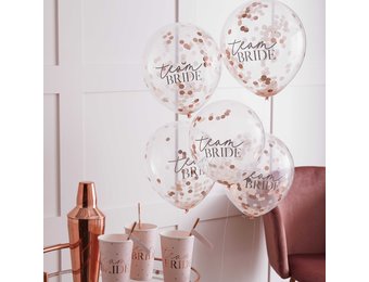 Confetti ballonnen Blush Hen (5st) Ginger Ray