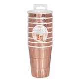 Bekertjes fringe roségoud  Mix it Up (8st) Ginger Ray