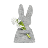 Servethouders vilt paashaas grijs (10st) Delight Department