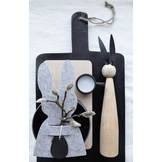 Servethouders vilt paashaas grijs (10st) Delight Department