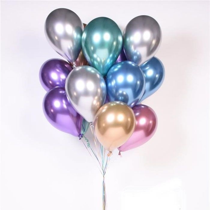 Chroom ballonnen goud (10st)