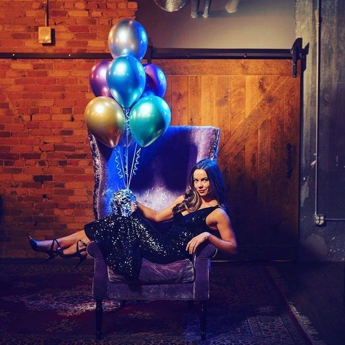 Chroom ballonnen paars(10st)