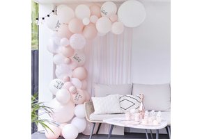 Ballonnenboog + streamers Future Mrs. Ginger Ray