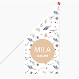 Geboortevlag veldbloemen