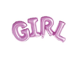 Folieballon girl roze