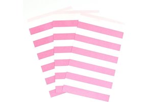 Traktatiezakjes roze gestreept (12st)