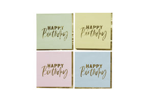 Servetten Pastel Party (16 st) Hootyballoo