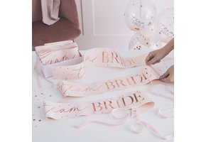 Sjerpen Team Bride Blush Hen Party (6st) Ginger Ray