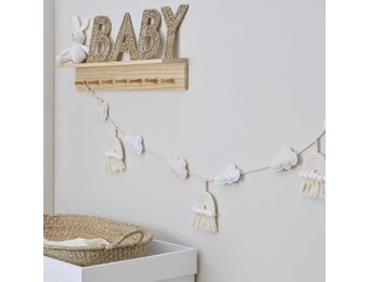 Slinger macrame regenbogen en wolken Ginger Ray