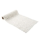 Tafelloper broderie madeliefjes (3M) Daisy Party