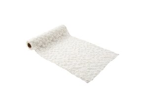 Tafelloper broderie madeliefjes (3M) Daisy Party