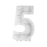 Ballonnen Mozaïek kit cijfer 5 Ginger Ray