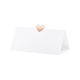 Plaatskaartjes rose gold Hearts (10st)