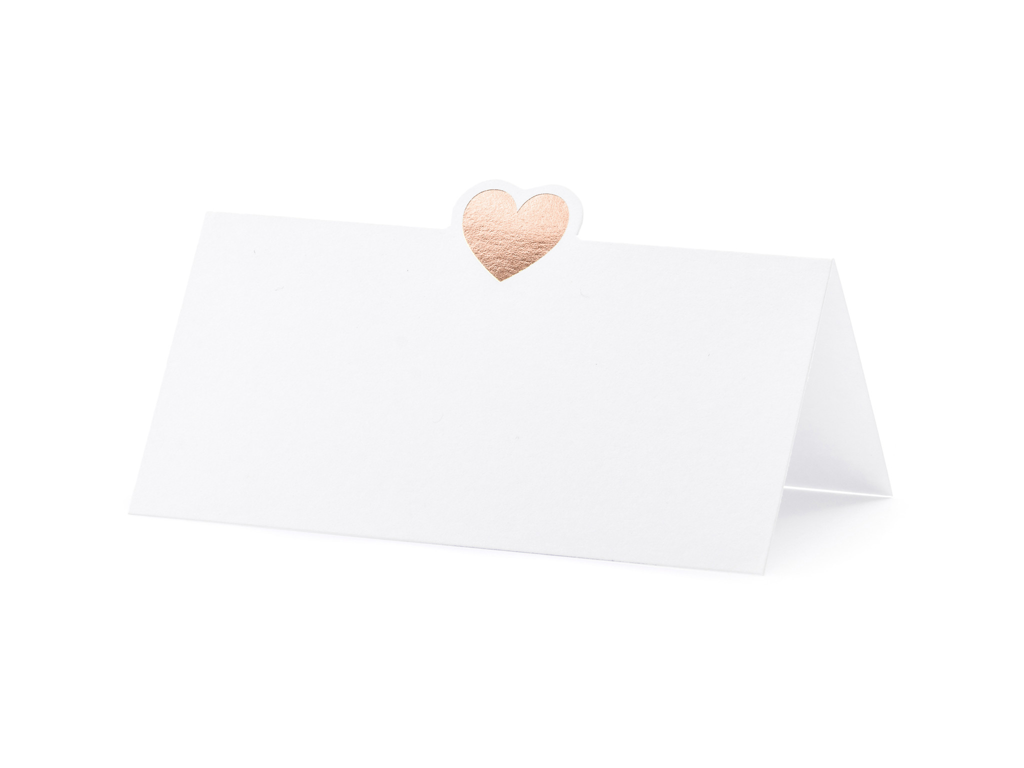 Plaatskaartjes rose gold Hearts (10st)