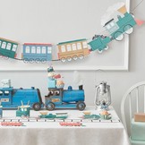 Cupcake kit Train Party (48st) Meri Meri