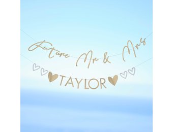 Slinger Engaged personaliseerbaar goud Ginger Ray