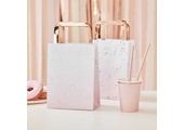 Uitdeeltasjes ombre roze Mix It Up (5st) Ginger Ray