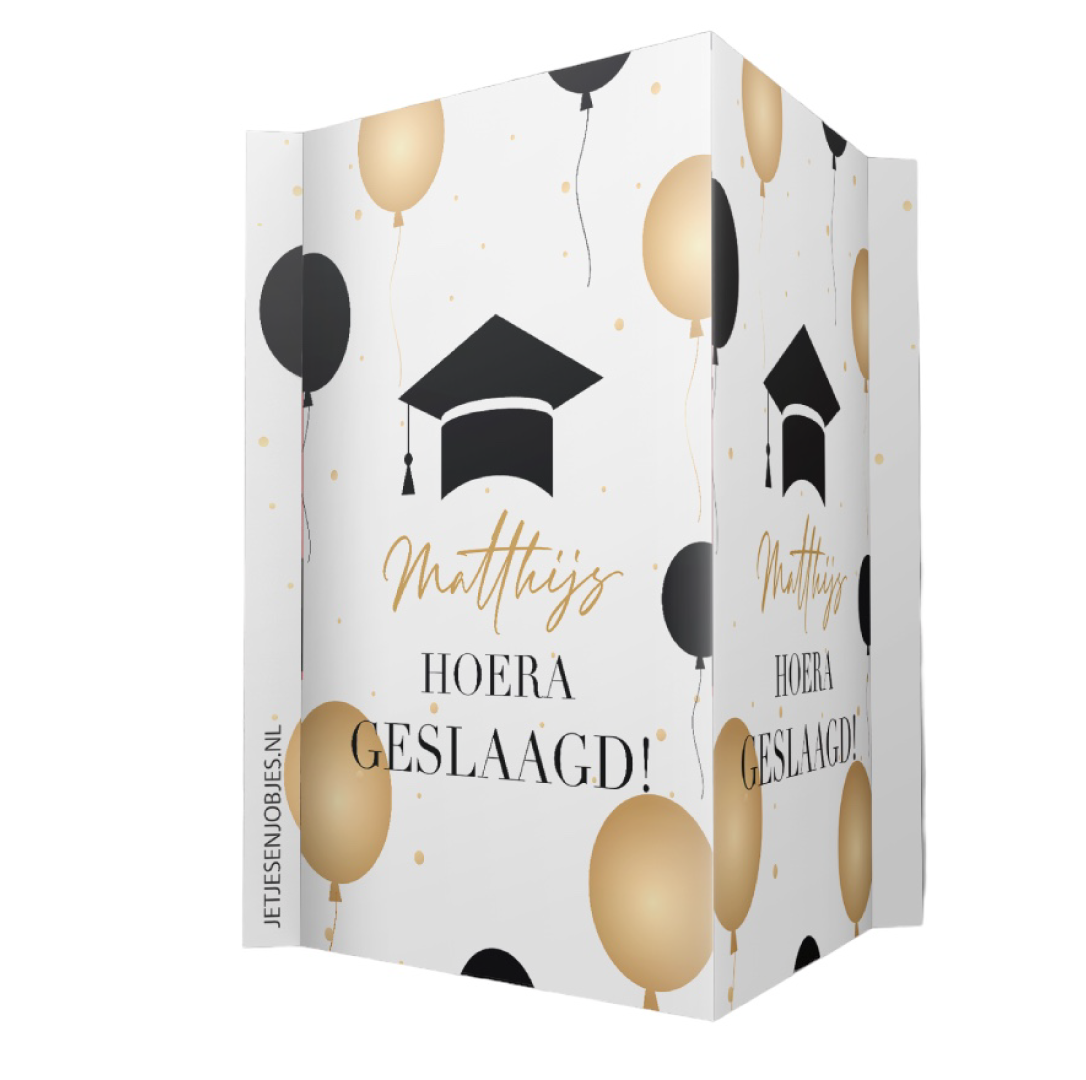 Raambord Geslaagd XL met ballonnen