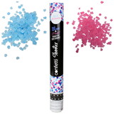 Gender reveal confetti kanon blauw