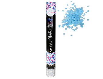 Gender reveal confetti kanon blauw