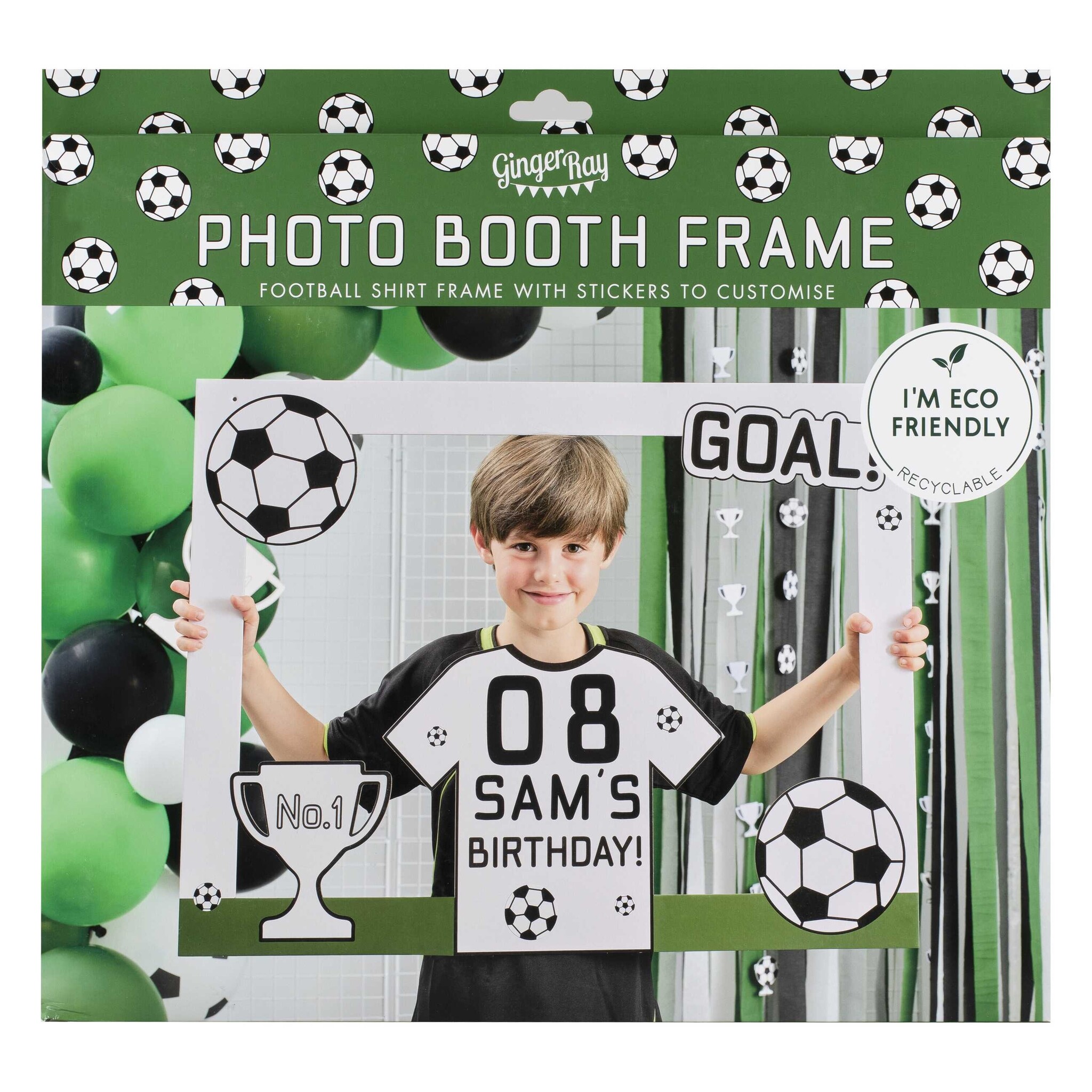 Fotoframe customise voetbal Ginger Ray