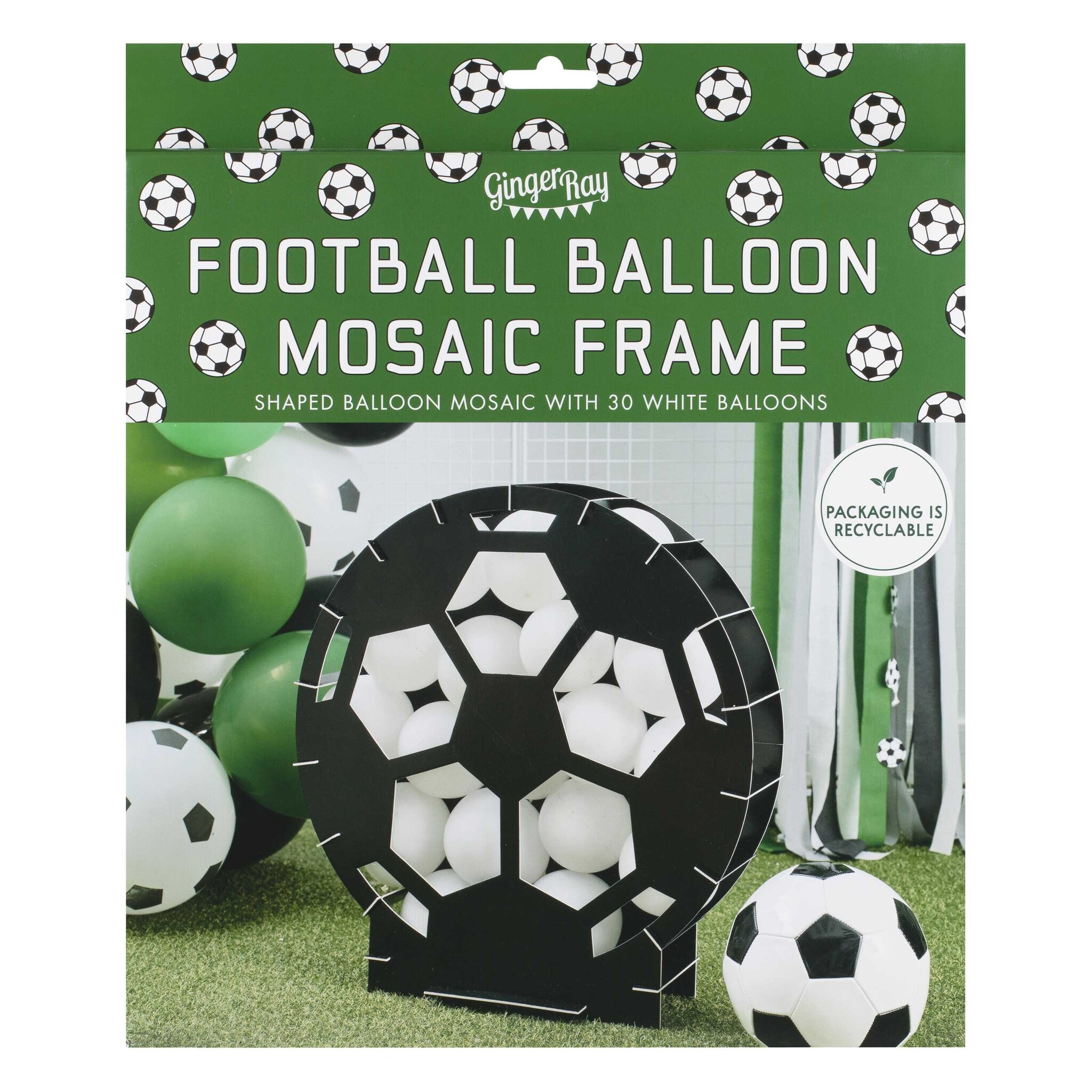 Ballonnen Mozaïek kit Voetbal Ginger Ray
