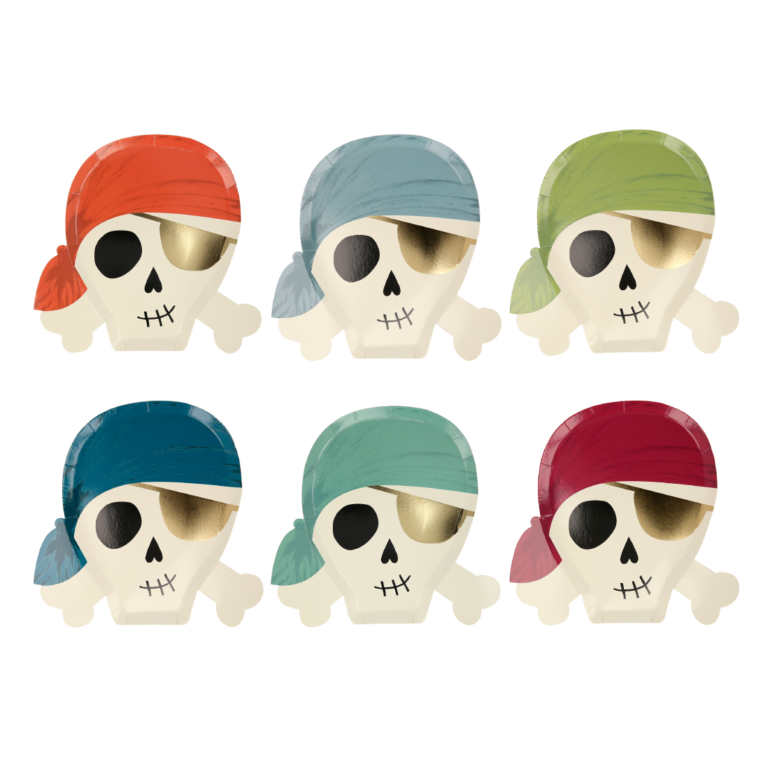 Bordjes pirates (8st) Meri Meri