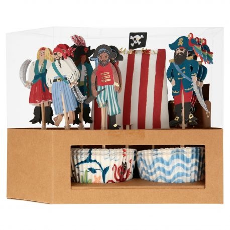 Cupcake set Pirates (48st) Meri Meri