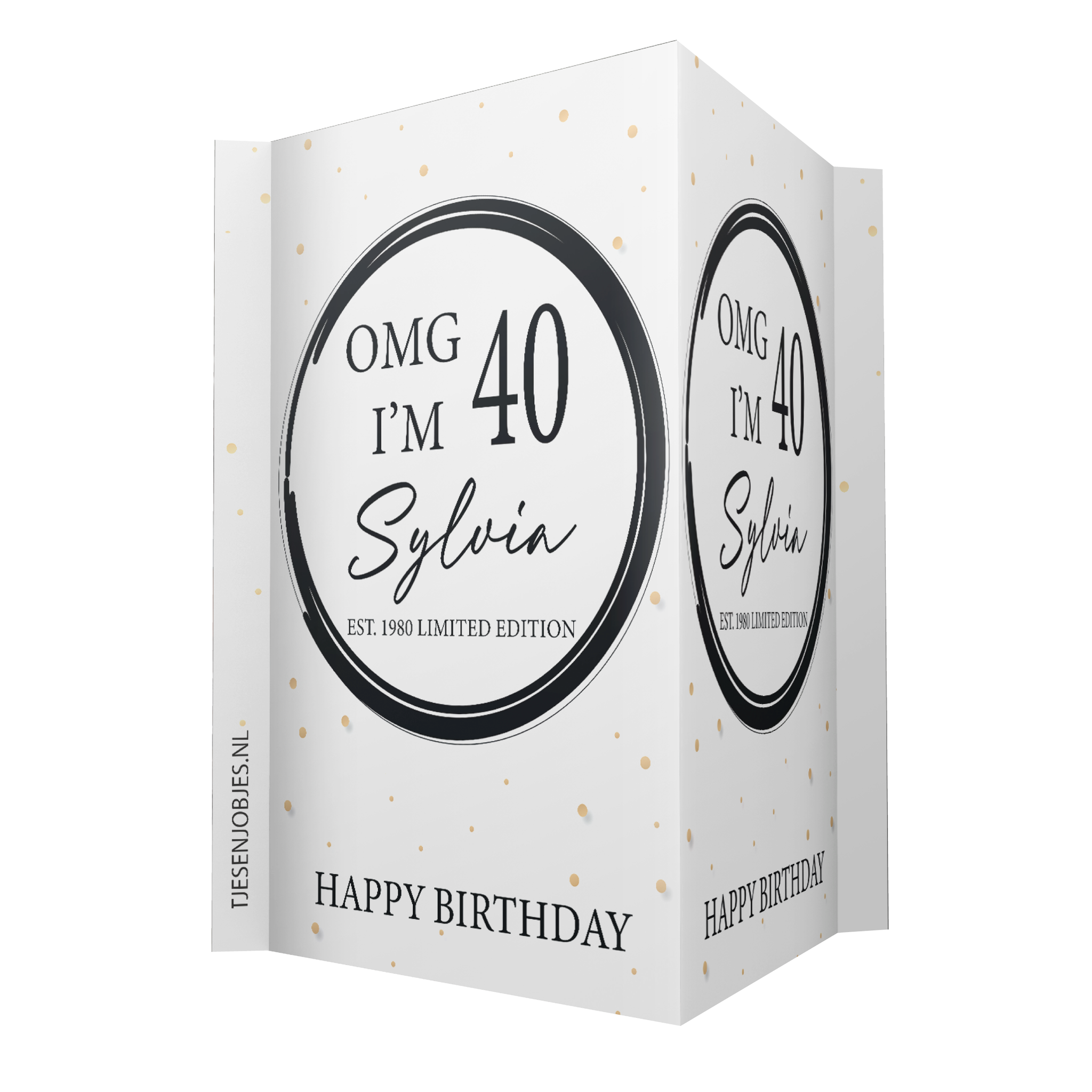 Raambord XL verjaardag OMG I'M 40 jaar