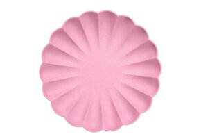 Gebaksbordjes Simply Eco roze (8st) Meri Meri