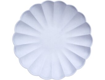 Gebaksbordjes Simply Eco lila (8st) Meri Meri