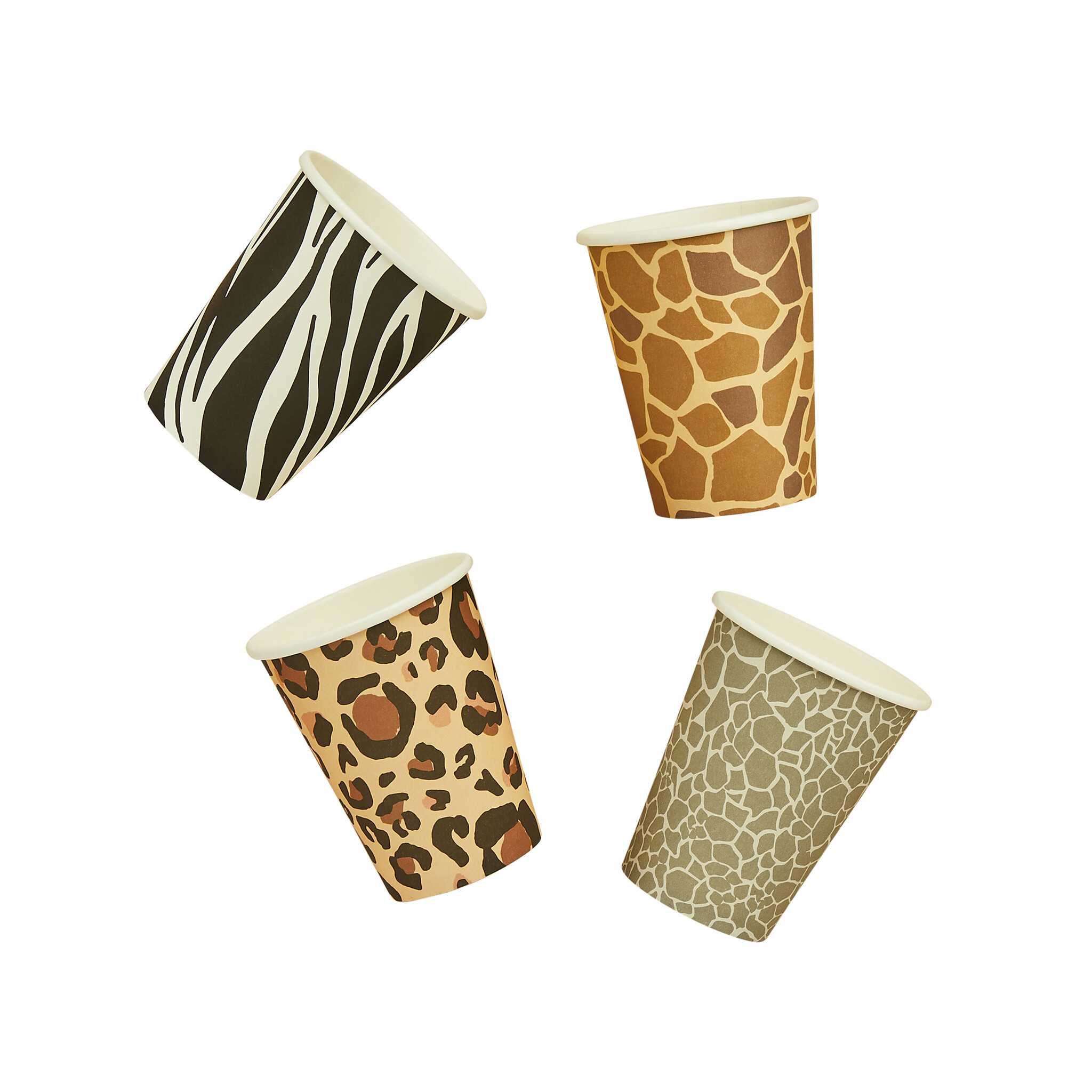 Bekers Animal print (8st) Hootyballoo