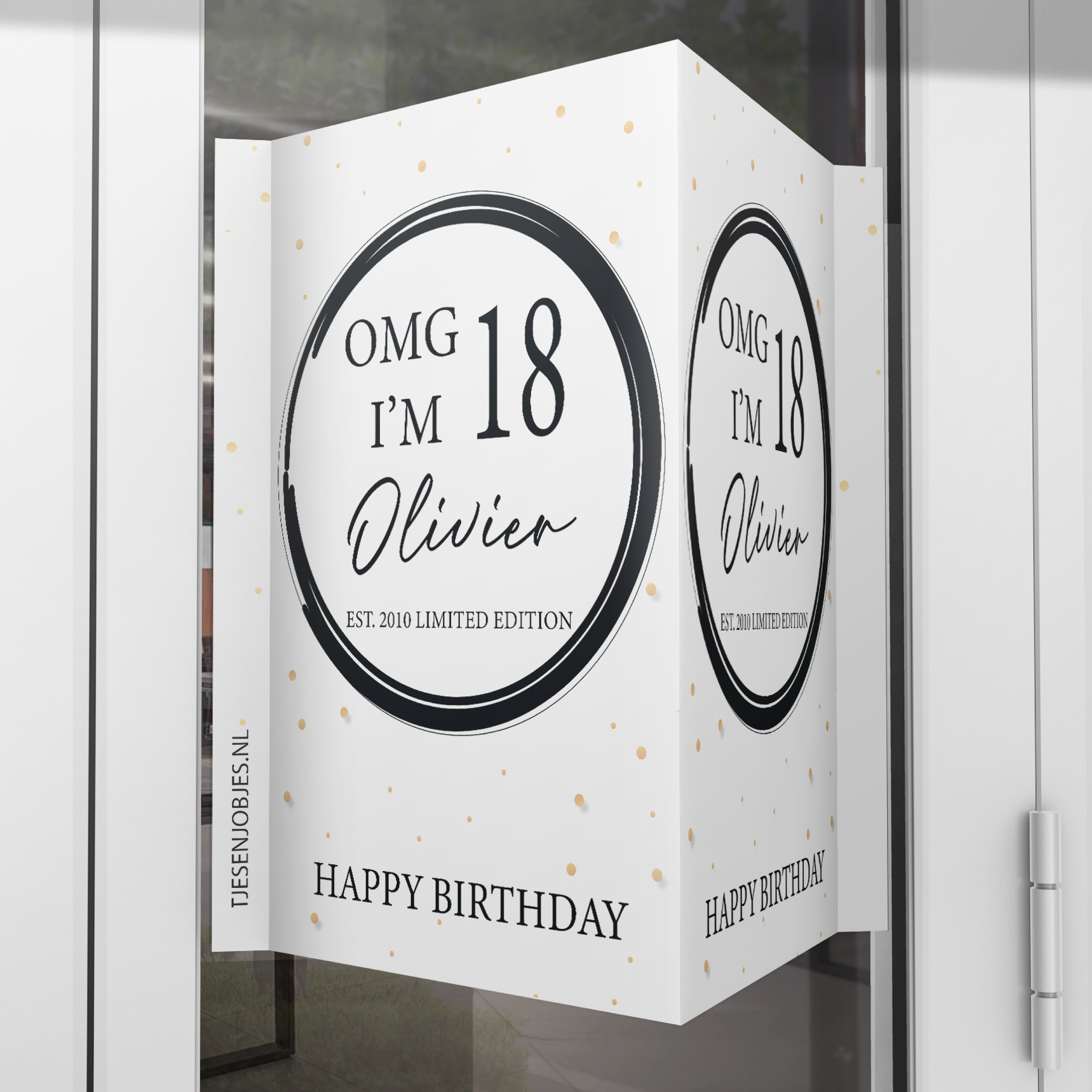 Raambord verjaardag OMG I'M 18