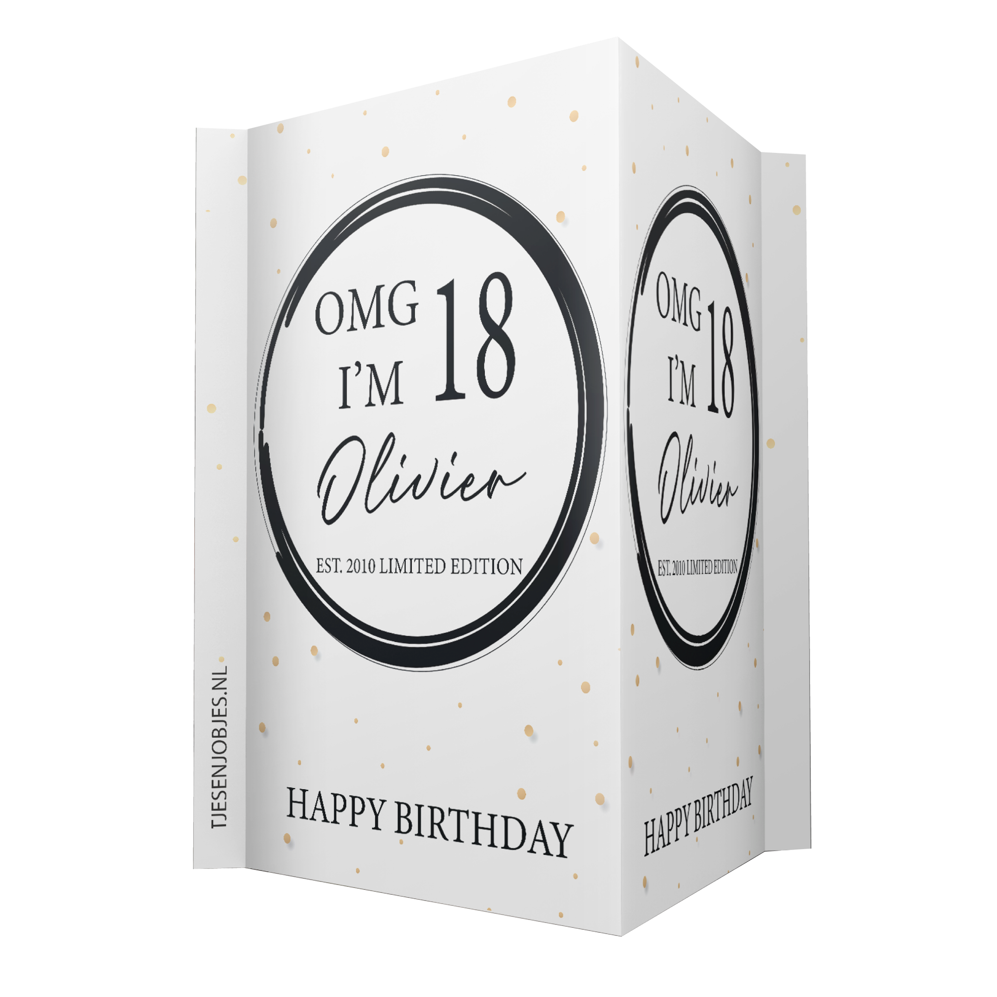 Raambord verjaardag OMG I'M 18