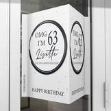 Raambord XL verjaardag OMG IM leeftijd