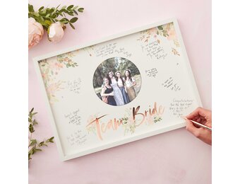 Fotolijst Team Bride Floral Hen Party Ginger Ray