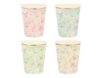 Ladurée Paris bekertjes bloemen (8st) Meri Meri