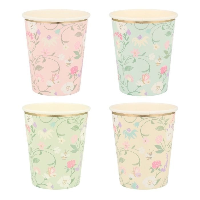 Ladurée Paris bekertjes bloemen (8st) Meri Meri