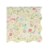 Ladurée Paris servetten bloemen (16st) Meri Meri