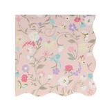 Ladurée Paris servetten bloemen (16st) Meri Meri