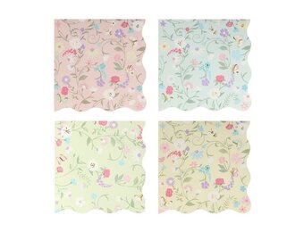 Ladurée Paris servetten bloemen (16st) Meri Meri