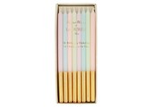 Ladurée Paris taartkaarsjes pastel-goud (16st) Meri Meri