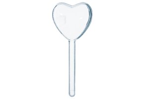 Traktatie vorm hart op stokje (6st)