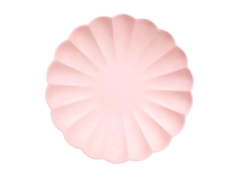 Gebaksbordjes simply eco zacht roze (8st) Meri Meri